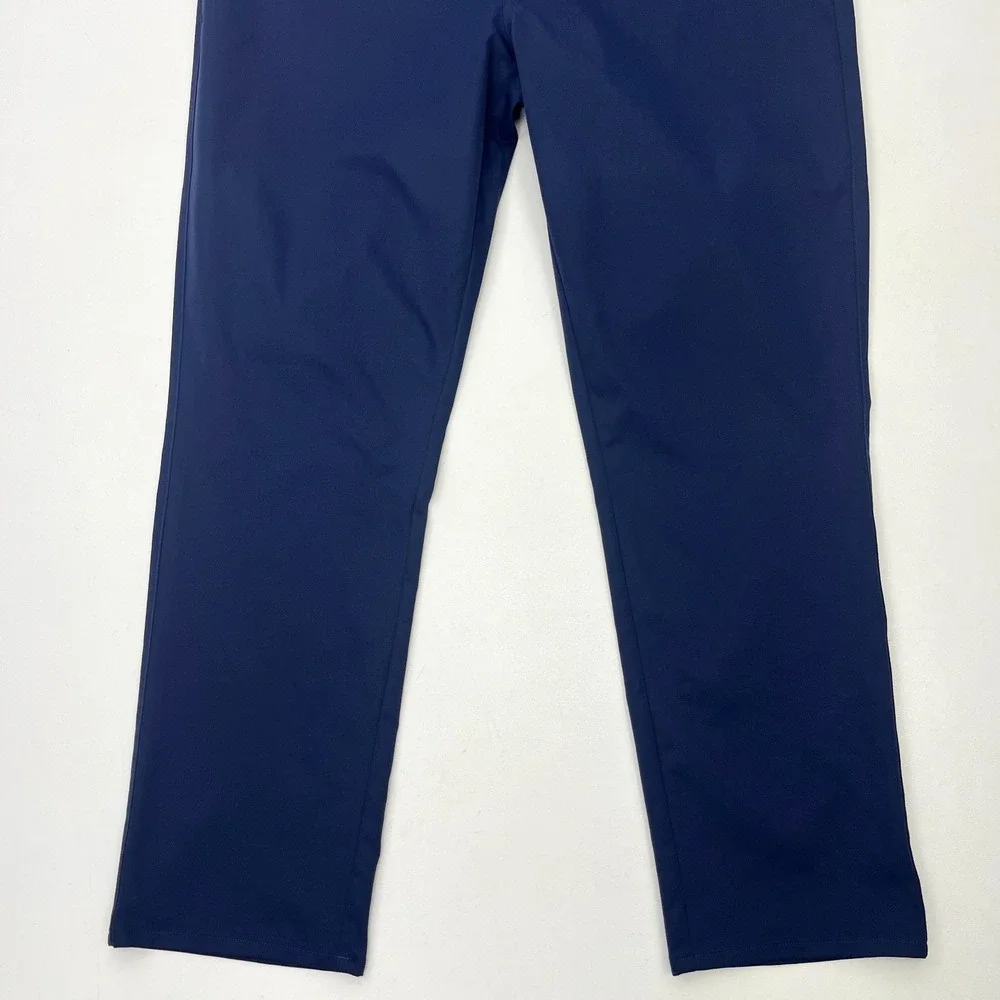 Peter Millar Performance Five Pocket Pant EB66 40x30 Navy Blue Classic Fit
